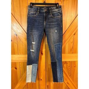 Miss Me Women's Skinny Jeans with Patchwork